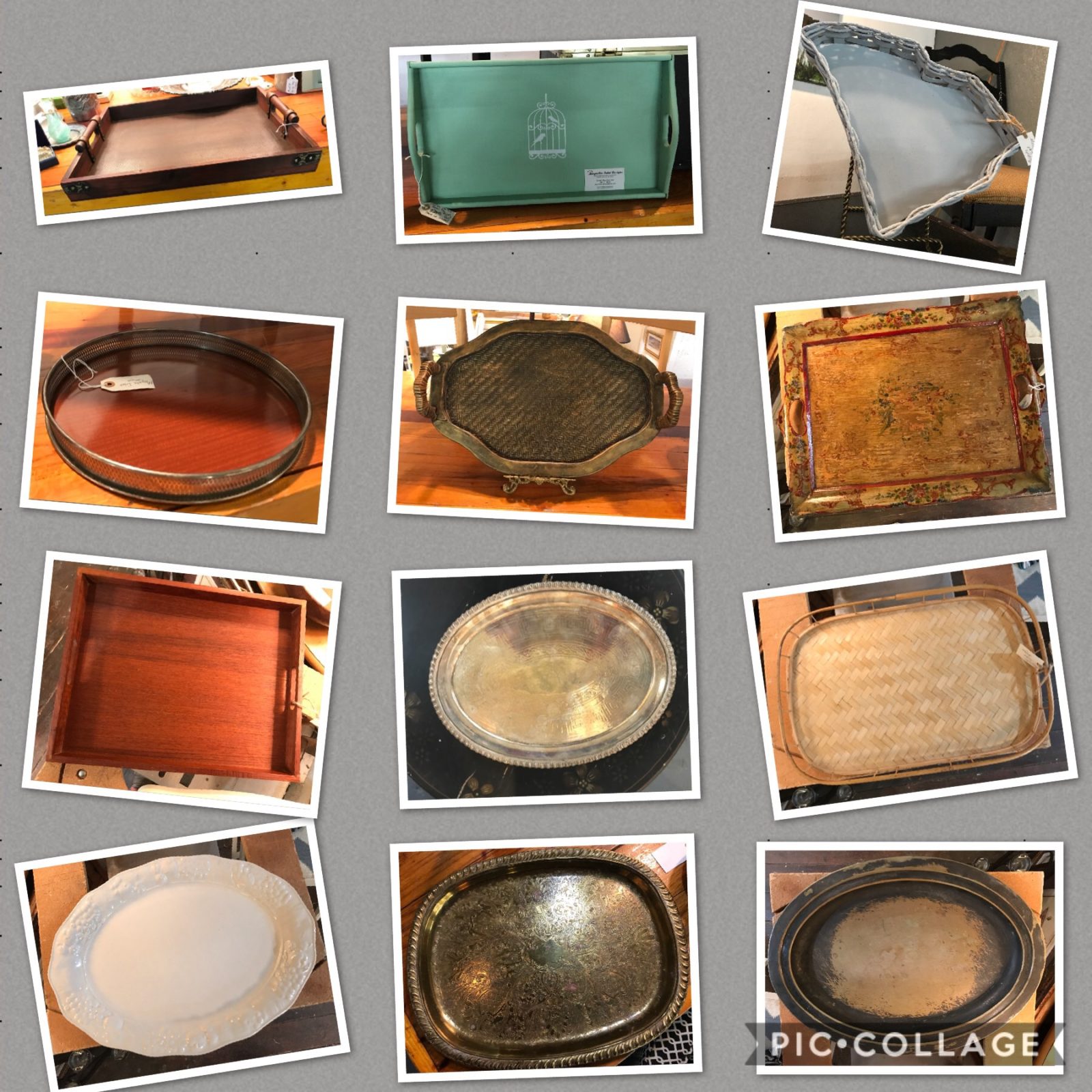 Serving trays and platters • We have a large selection of trays and platters. This just a small selection.